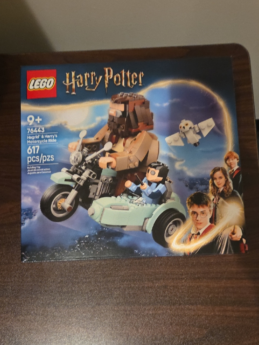 Lego Harry Potter Mint Green Motorcycle with Sidecar and Hedwig